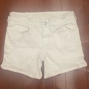 Women's White Denim Shorts